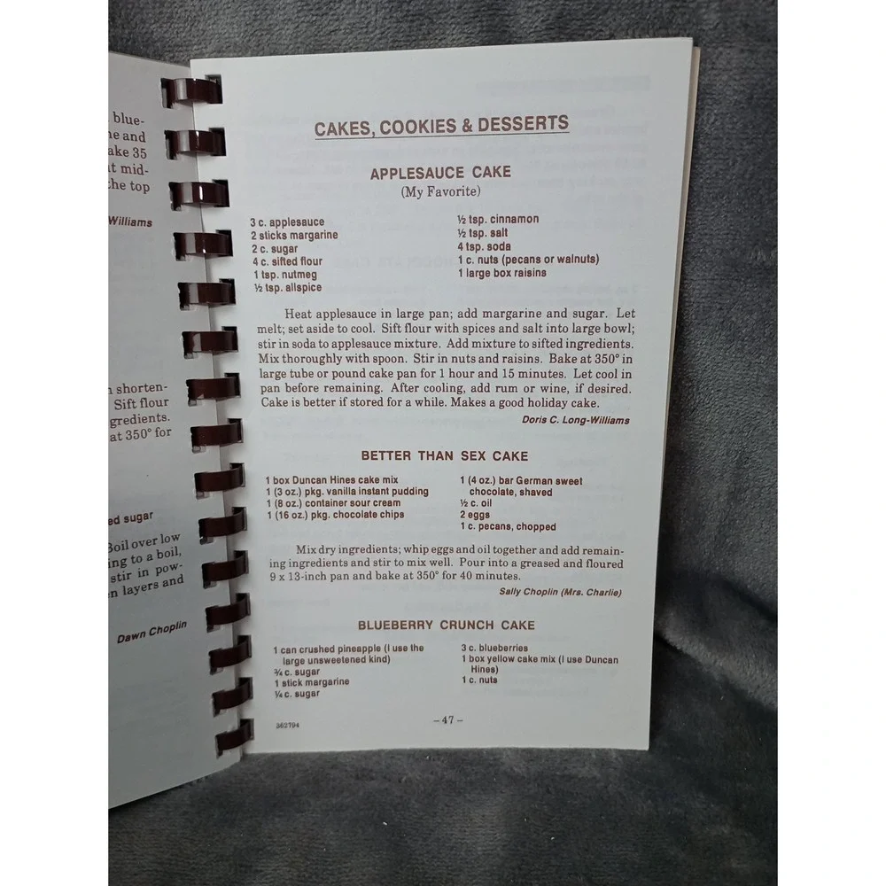 Choplin Family‎ Cookbook Recipes Yadkin County, NC East Bend Tobacco Family Tree